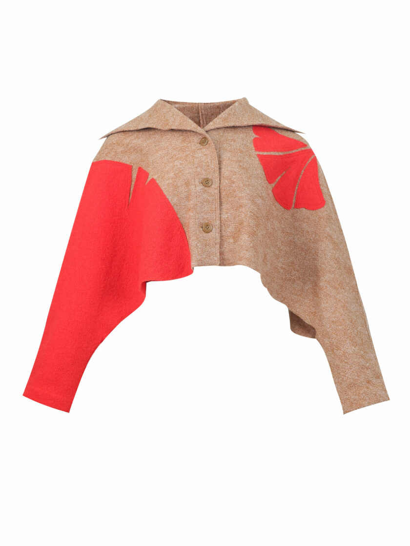 AW24 Lady Felted knit Blouse 1023846 - Image 10