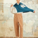 AW24 Lady Felted knit Blouse 1023846 - Image 6