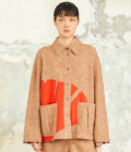 AW24 Lady Felted knit Jacket 1111938