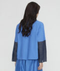 AW23 Lady Blouse Linen Denim 1023751 - Image 3