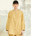AW24 Lady Silk Blouse 1023882 เสื้อเบลาส์ผ้าไหม ตีเกล็ด