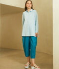 SS23 LADY PANT COTTON GRAPH CHECK 1032176