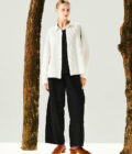 SS25 Lady Soft twill cotton Blouse 1023917 White , เสื้อตีเกล็ด สีขาว