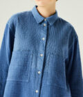SS25 Lady Cotton Gauze crepe+Lawn Blouse 1023945 - Image 3
