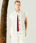 SS25 Lady Lawn + Saifu Vest 1091563 เสื้อตีเกล็ดแบบไขว้ YaccoMaricard
