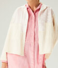 SS25 Lady Cotton Gauze crepe＋Calico Jacket 1111948 - Image 6
