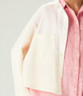 SS25 Lady Cotton Gauze crepe＋Calico Jacket 1111948 - Image 3