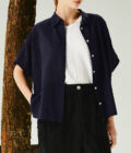 SS25 LADY Linen cotton washer 100voile Blouse 1023943 - Image 4
