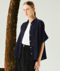 SS25 LADY Linen cotton washer 100voile Blouse 1023943 - Image 3